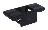 PCB FUSE CARRIER COVER, 5X20MM, PA, BLK