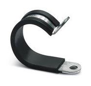 HOSE CLAMP, STEEL, 29MM, SILVER/BLACK