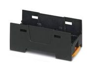 DIN RAIL HOUSING, LOWER, ABS, BLACK