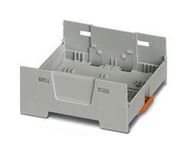 DIN RAIL HOUSING, LOWER, ABS, GREY