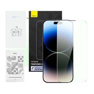 Privacy Protection Tempered Glass Baseus Crystal Series IP 14 PRO, Baseus