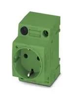 MAINS SOCKET, 2P, 16A, 250V, DIN RAIL