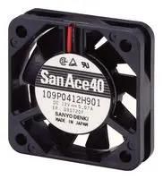 DC AXIAL FAN, 5.3CU.FT/MIN, BALL, 40MM