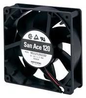 DC AXIAL FAN, 99CU.FT/MIN, BALL, 119MM
