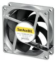 DC AXIAL FAN, 73CU.FT/MIN, BALL, 80MM