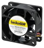 DC AXIAL FAN, 38.8CU.FT/MIN, BALL, 60MM