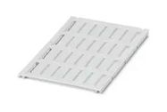 LABEL, POLYCARBONATE, WHITE, 8MM X 20MM