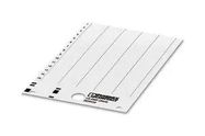 LABEL, PVC, WHITE, 9MM X 20MM