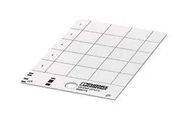 LABEL, PVC, WHITE, 27MM X 27MM