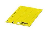 LABEL, PVC, YELLOW, 8MM X 29MM