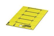 LABEL, PVC, YELLOW, 30MM X 50MM