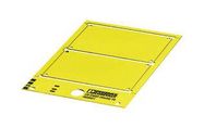 LABEL, PVC, YELLOW, 60MM X 90MM