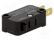 Microswitch SNAP ACTION; 15A/250VAC; 0.6A/125VDC; without lever OMRON Electronic Components