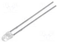 LED; red; 3mm; 20÷60mcd; 50°; Front: convex; 2÷2.5VDC KINGBRIGHT ELECTRONIC