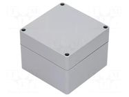 Enclosure: multipurpose; X: 120mm; Y: 120mm; Z: 90mm; ABS; dark grey GAINTA
