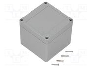 Enclosure: multipurpose; X: 100mm; Y: 100mm; Z: 90mm; ABS; dark grey GAINTA