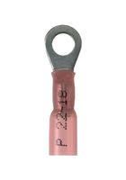 TERMINAL, RING TONGUE, #6, 18AWG, RED