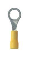 TERMINAL, RING TONGUE, #4, 22AWG, YELLOW