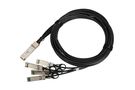 Extralink QSFP+ DAC | QSFP+ Cable | DAC, 40Gbps to 4x 10Gbps 3m, 30AWG, EXTRALINK