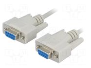Cable; D-Sub 9pin socket,both sides; Len: 10m; connection 1: 1 BQ CABLE