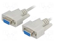 Cable; D-Sub 9pin socket,both sides; Len: 10m; connection 1: 1 BQ CABLE