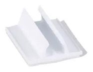 CABLE CLAMP, 7.1MM, PVC, WHITE