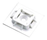 CABLE TIE MOUNT, 25.4MM, PA6.6, WHITE