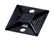 CABLE TIE MOUNT, 25.4MM, ABS, BLACK