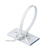 CABLE TIE MOUNT, 52.3MM, ABS, WHITE