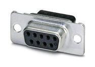 D SUB HOUSING, RCPT, 9POS, DE, STEEL