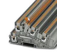 DIN RAIL TB, PUSH IN, 4POS, 26-12AWG
