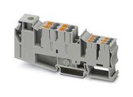 DIN RAIL TB, PUSH IN/SCREW, 11P, 16-0AWG