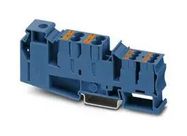 DIN RAIL TB, PUSH IN/SCREW, 11P, 16-0AWG