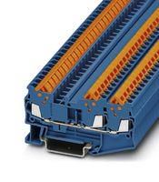 DIN RAIL TB, PUSH IN LOCK, 3P, 24-16AWG