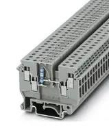 DIN RAIL TB, SCREW, 4POS, 24-10AWG