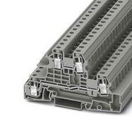 DIN RAIL TB, SCREW, 4POS, 24-8AWG