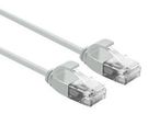 PATCH CORD, RJ45 PLUG-PLUG, 300MM, GRY