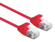 PATCH CORD, RJ45 PLUG-PLUG, 1M, RED
