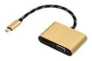 CONVERTER, USB C PLUG-HDMI/VGA RCPT