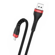 Cable USB to Micro USB Foneng, x82 Armoured 3A, 1m (black), Foneng