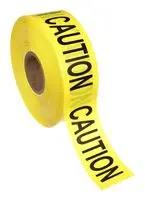BARRICADE TAPE, CAUTION, BLACK/YELLOW
