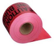 HAZARD TAPE, CAUTION, BLACK/RED, 1000' L