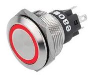 ANTI VANDAL SWITCH, SPDT, 1A/36VAC, RED