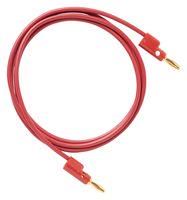 TEST LEAD, BANANA PLUG-PLUG, 1.219M, RED