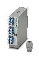 DIN RAIL SPLICE BOX, 12 X LC DUPLEX