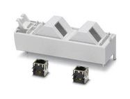 FRONT CONN MODULE, RJ45, GREY, PC