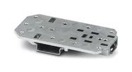 UNIVERSAL DIN RAIL ADAPTER, ZINC, BLUE