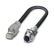 NETWORK CABLE, M12 RCPT-RJ45 PLUG, 2M