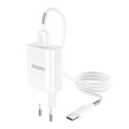 Wall charger Dudao A3EUT 2x USB with USB-C cable 12W  (white), Dudao