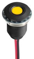 LED PANEL INDICATOR, YELLOW, 10MM, 12VDC